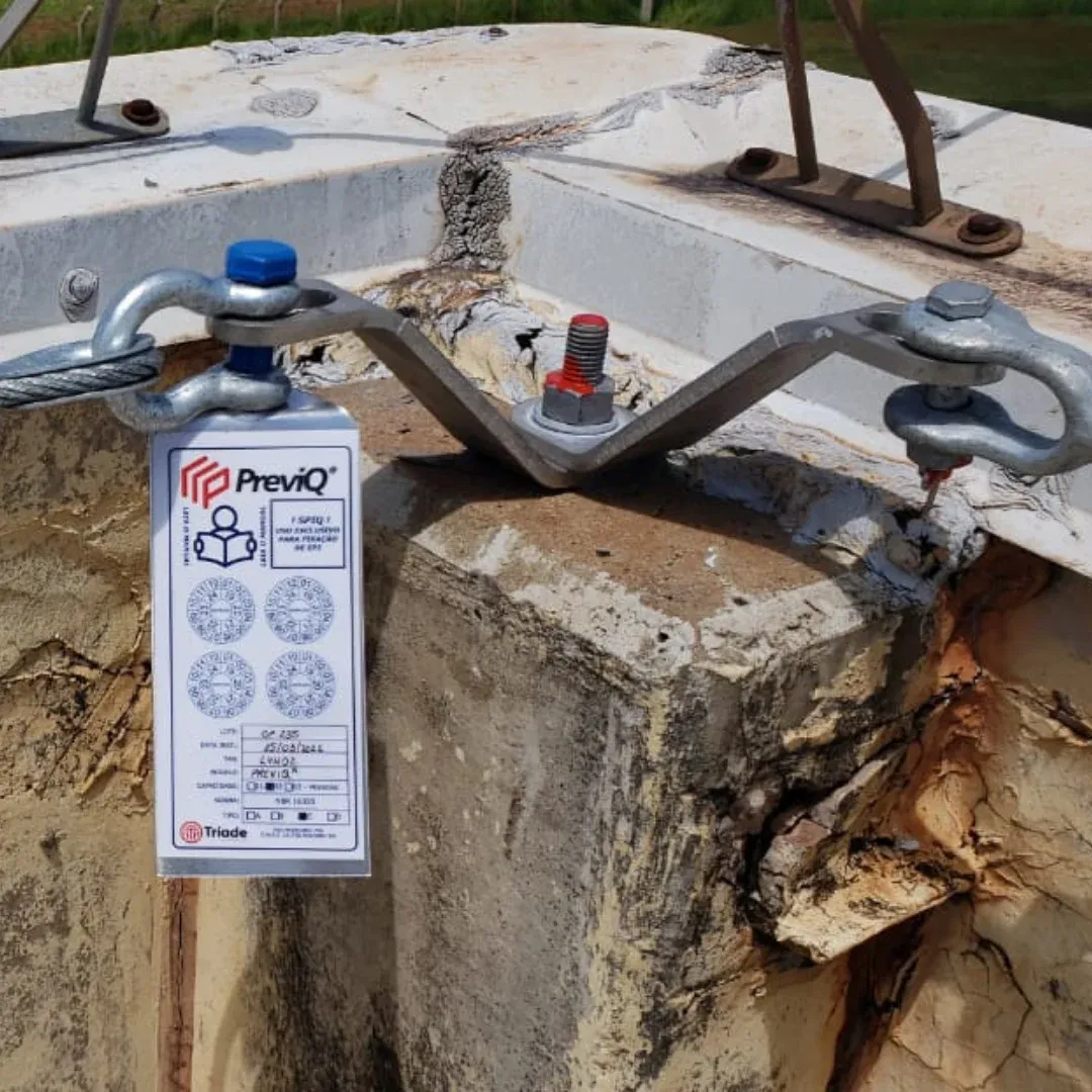 Linha de vida e ancoragem